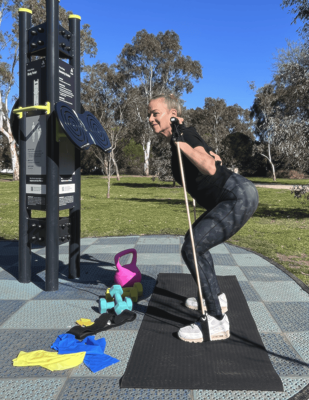PT D Meltzer exercising